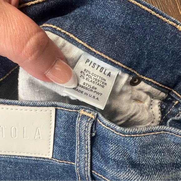 Pistola Monroe Split Raw Hem Skinny Jeans SZ 26/2 - Picture 7 of 7